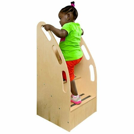 WHITNEY BROTHERS WB0088 19'' x 16'' x 35 1/2'' Children's Wood Step-Up Tall Stairs 9460088